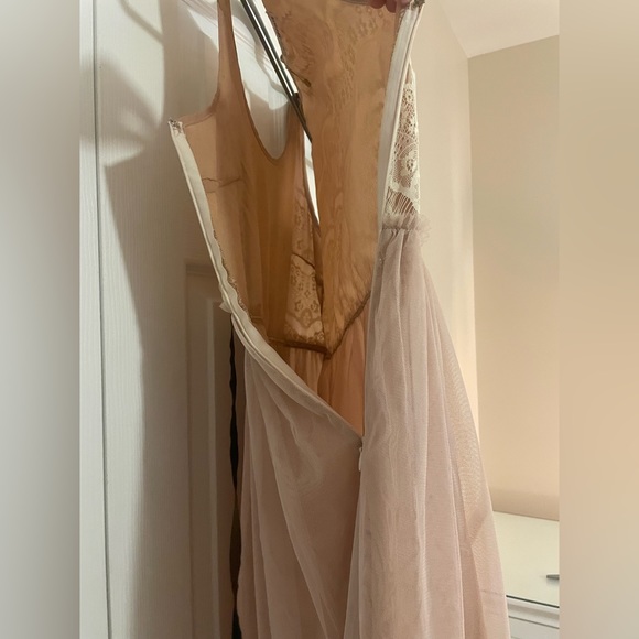 Altar’d State Lace & Tulle Blush Dress - Picture 5 of 12